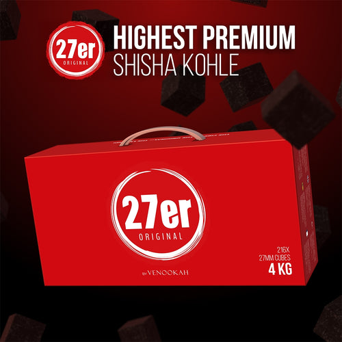 27er Original Shisha Naturkohle 4 kg