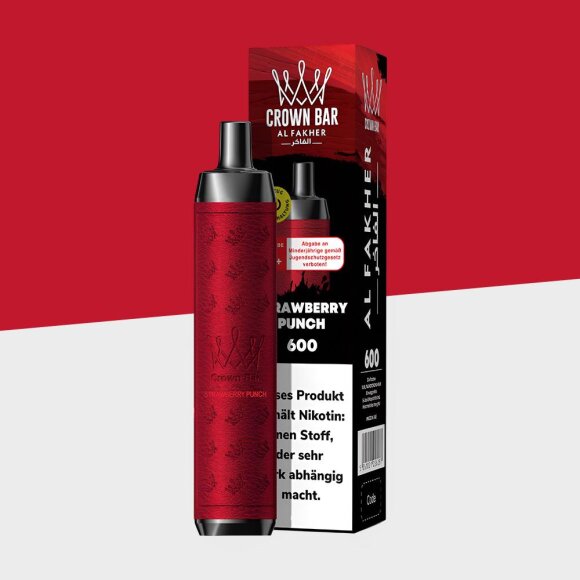 Al Fakher Crown Bar 600 – Strawberry Punch
