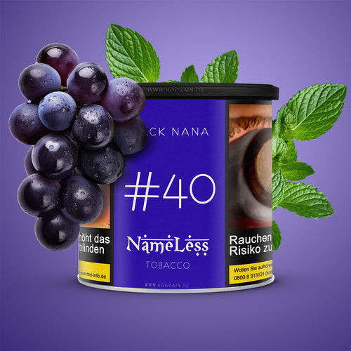 NameLess Black Nana #40 Shisha-Tabak 200g – Traube Minze