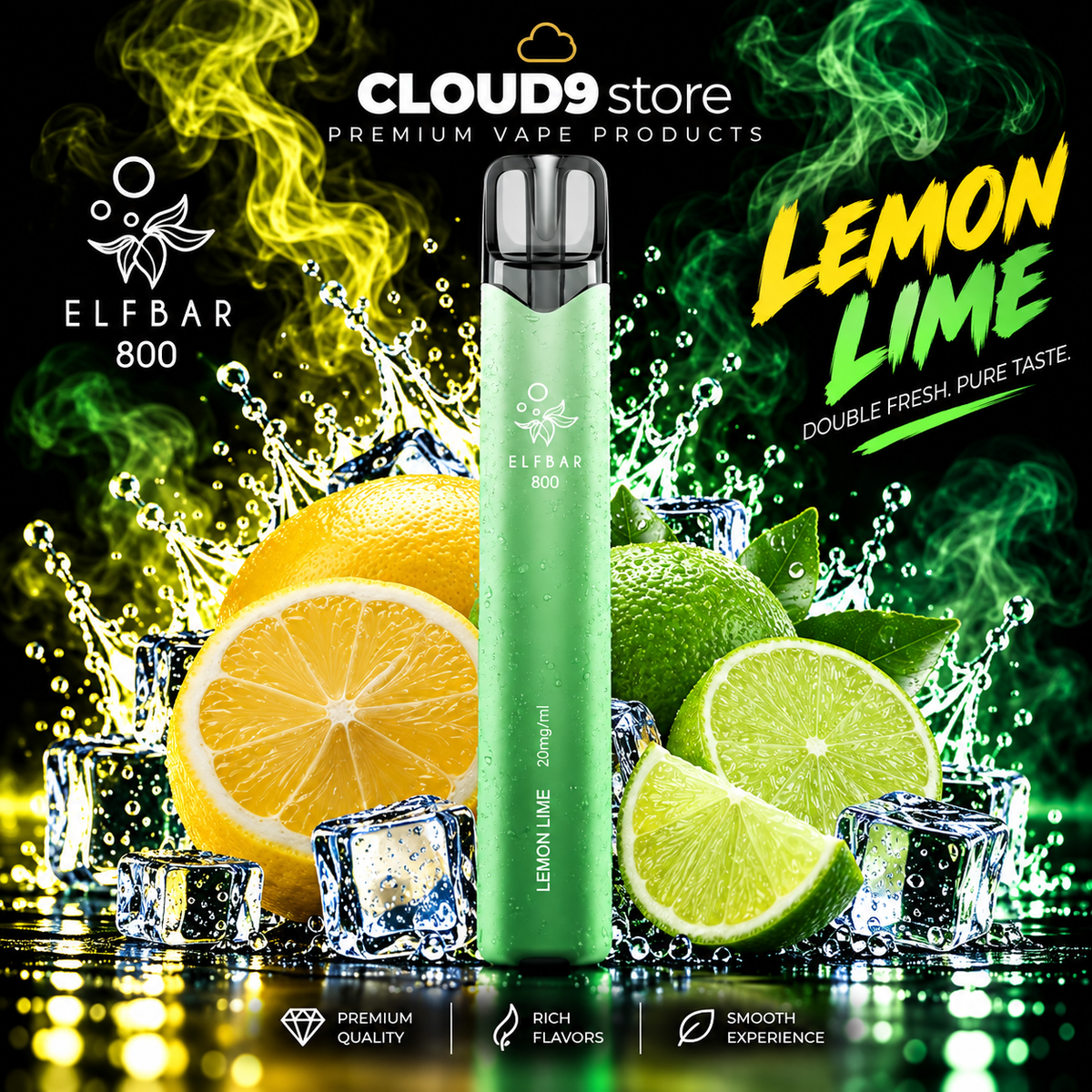 ELFBAR 800 Lemon Lime – CLOUD9store